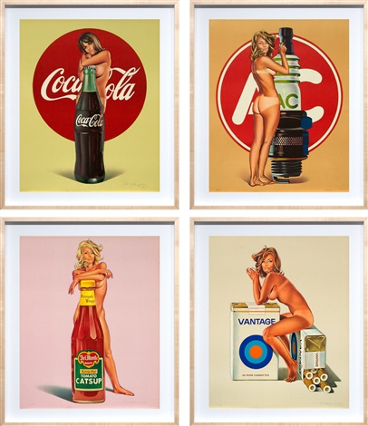 mel ramos tobacco red (1935-2018), Rose, from 11 Pop Artists, Volume II Lola Cola A.C. Annie Della