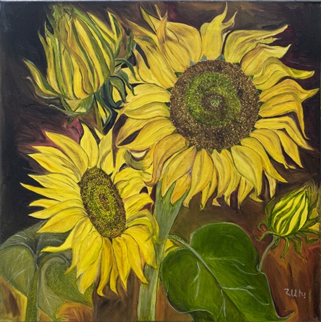 DaVinci Sunflowers by Hasmik Khalafyan on artnet
