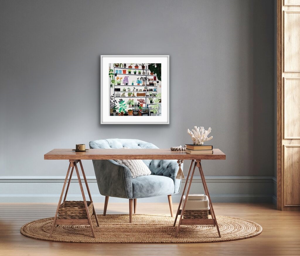 Large Shelf Still Life by Jonas Wood on artnet