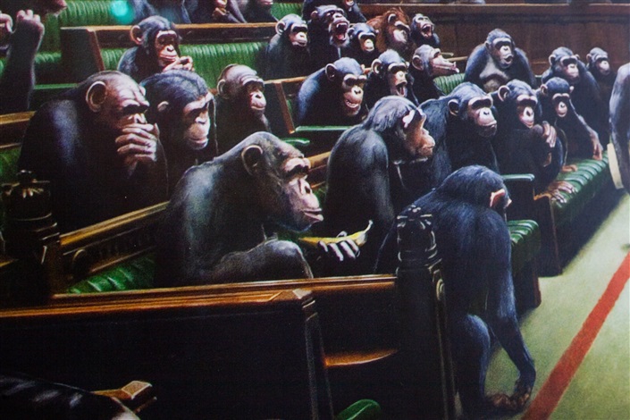 Monkey Parliament by Banksy on artnet
