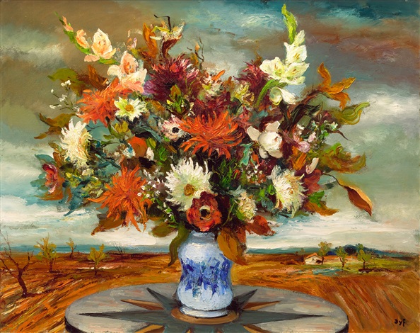 Marcel Dyf『庭園の花』 Grandes fleurs by Marcel Dyf on artnet