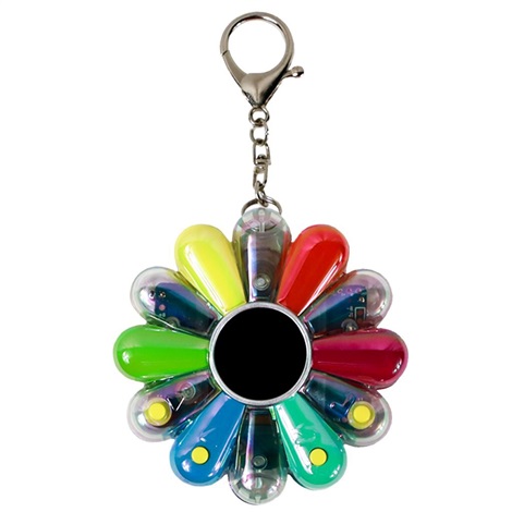 Flower Go Walk Color Aurora Multi x White by Takashi Murakami on