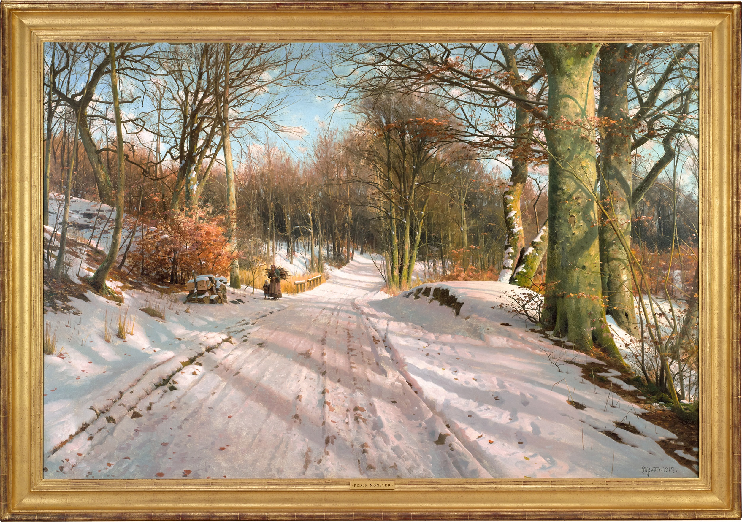 A Winter Day in Hosterkob Forest by Peder Mørk Mønsted on artnet