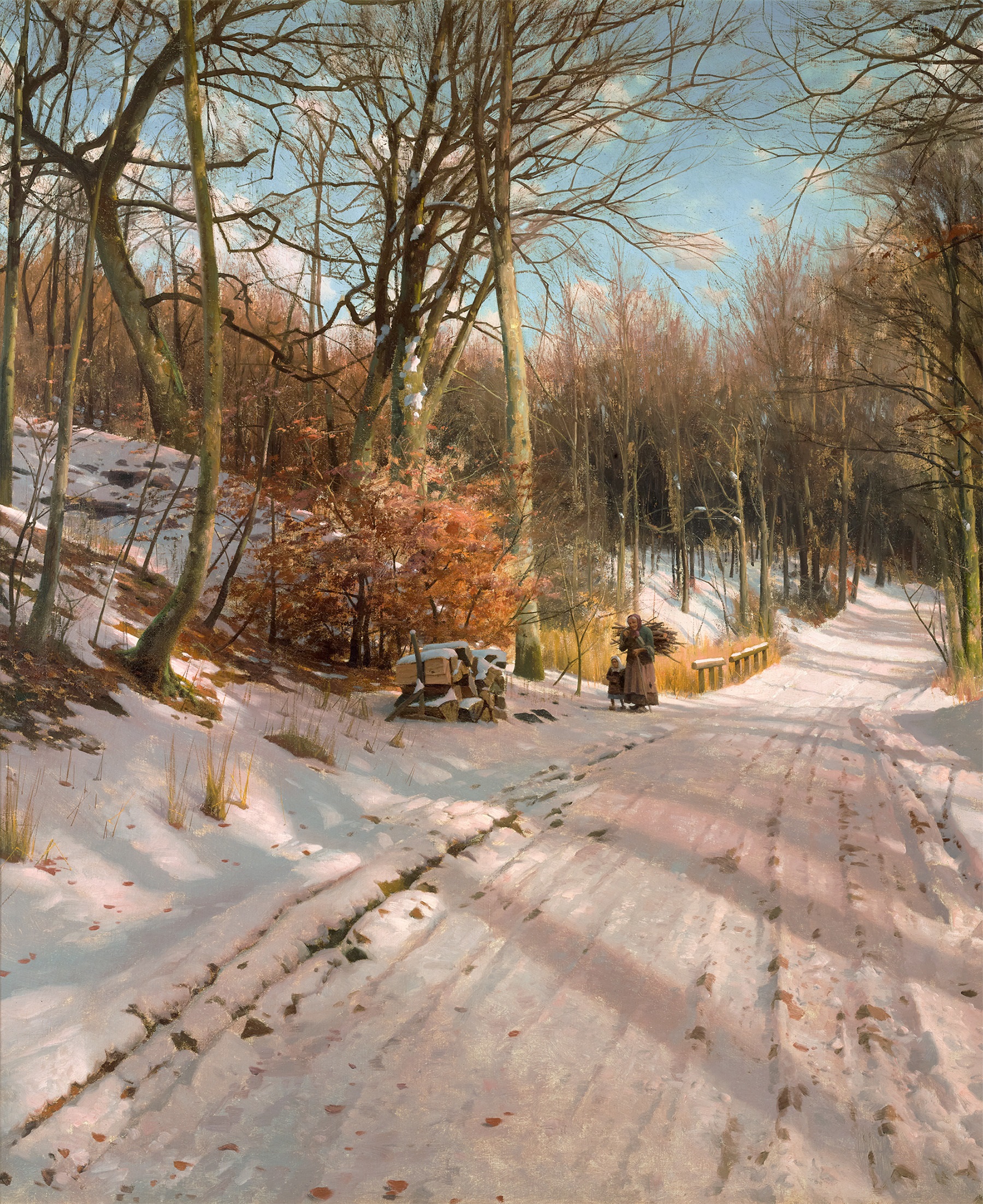A Winter Day in Hosterkob Forest by Peder Mørk Mønsted on artnet