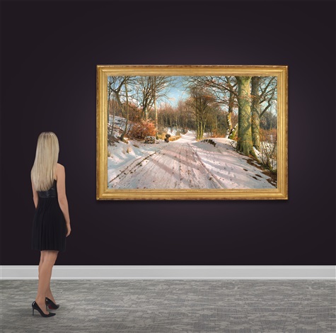 A Winter Day in Hosterkob Forest by Peder Mørk Mønsted on artnet
