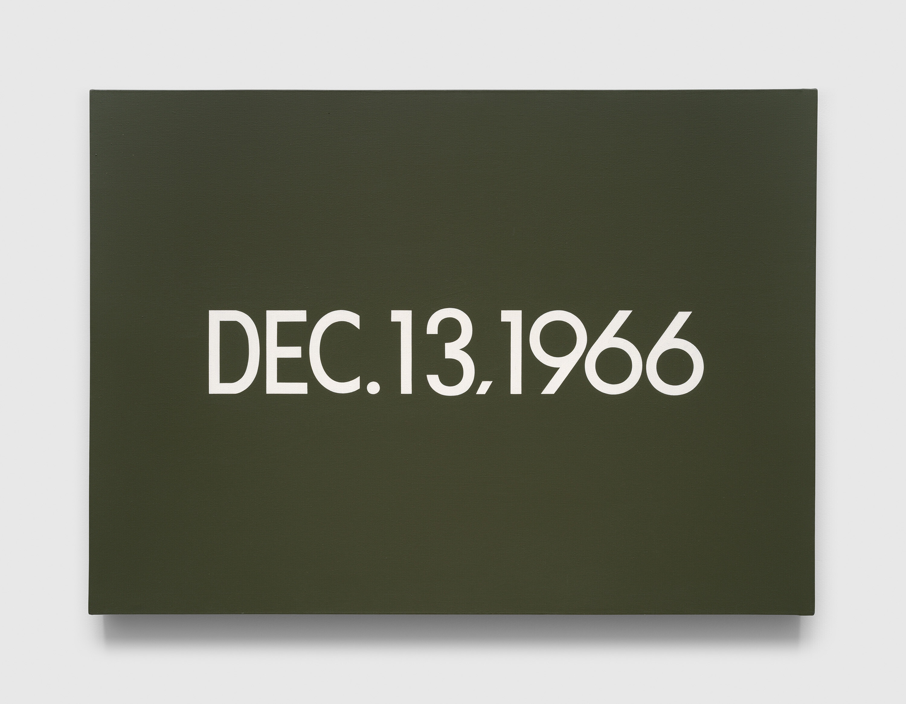 アート・デザイン・音楽 on kawara 1966 DEC. 13, 1966 by On Kawara on artnet