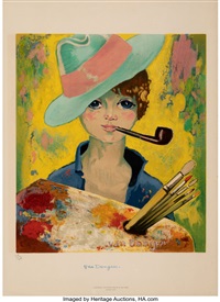 Kees van Dongen、NU ASSIS、希少画集画、状態良好 Kees van Dongen: A collection of 290 works (HD) - YouTube