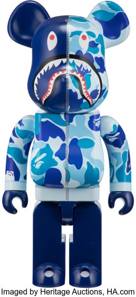 ABC Camo Shark 1000 Blue by Medicom Toy X A Bathing Ape on artnet
