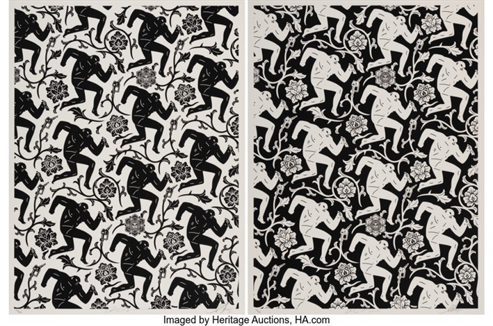 Pattern of Corruption BlackWhite diptych by Cleon Peterson and Shepard ...