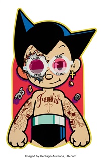 Matt Gondek x J Balvin Astro boy wood print numbered and