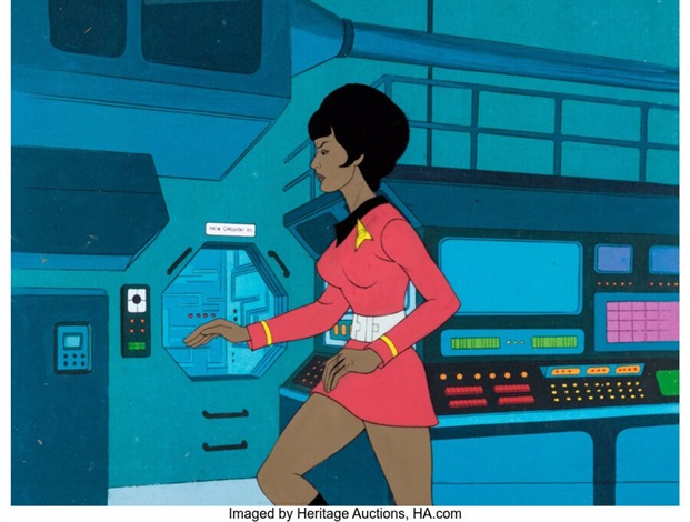 Star Trek The Animated Series Nyota Uhura Production Cel Filmation, c.  1973-74 by Filmation Studios on artnet