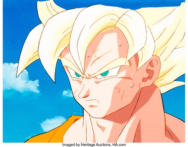 Dragon Ball Z Goku Episode 187 Key Production Cel A1 END with