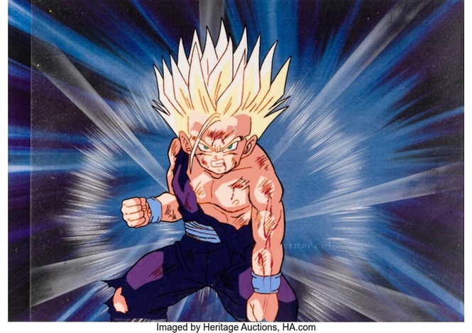 Dragon Ball Z Gohan Super Saiyan 2 Episode 191 Season 5 Imperfect Cell and  Perfect Sagas Production Cel B1, Printed by Toei Animation on artnet