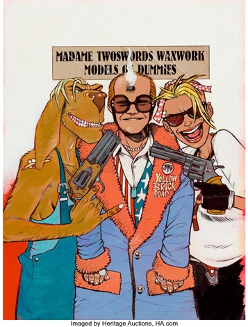 Jamie Hewlett Deadline Magazine 21 Cover Tank Girl Original Art