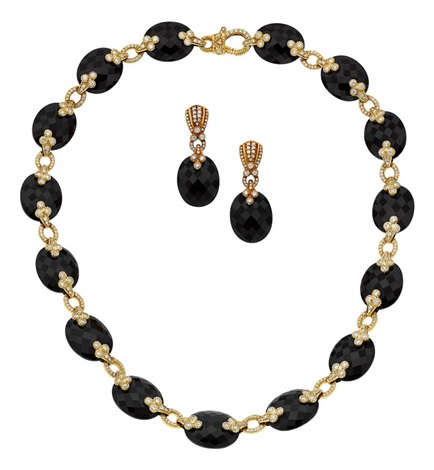 Diamond Black Onyx Gold Jewelry Suite - Judith Black Jewelry Diamond Black Onyx Gold Jewelry Suite - Judith Black Jewelry