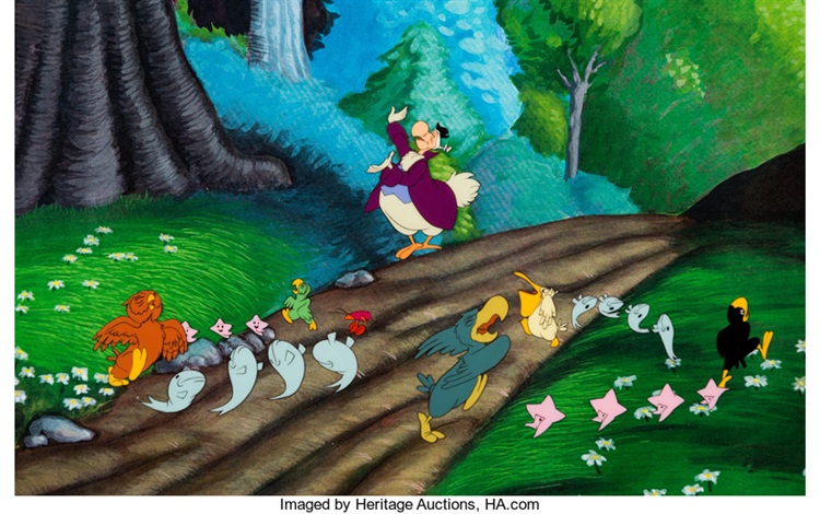 Alice in Wonderland Dodo and Caucus Race Production Cel Walt Disney, 1951  by Walt Disney Studios on artnet