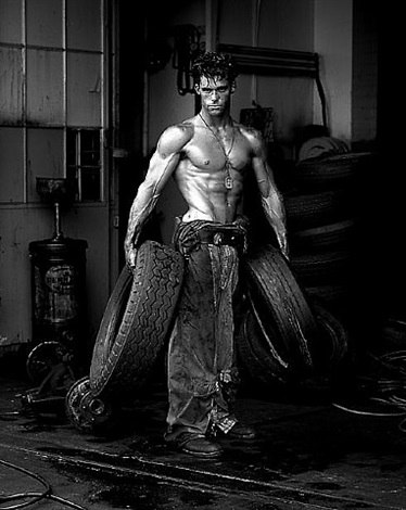 Fred with Tires, Hollywood by Herb Ritts on artnet