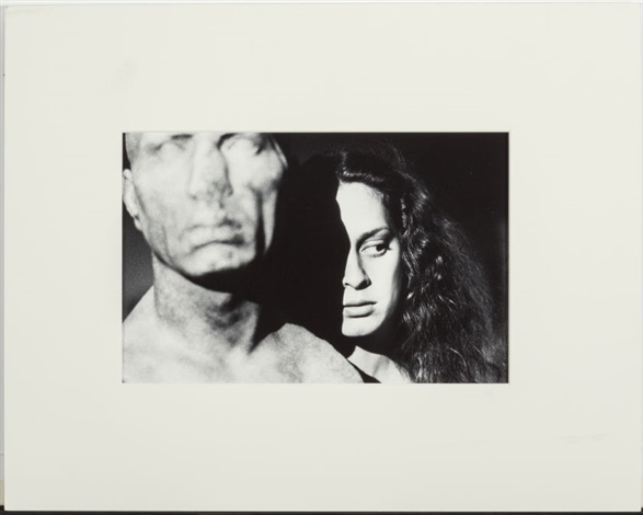 Woman with statue by Ralph Gibson on artnet