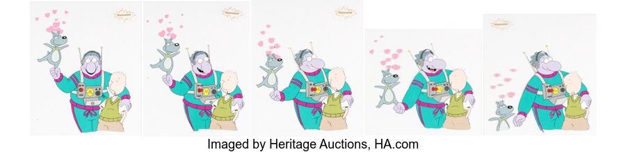 Doug Dougs Dogs Date Doug Funnie, Porkchop, and Mr. Dink Production Cel ...