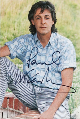 Beatles - Paul McCartney Signed Color Photo Taken by Linda McCartney in  Matted Display by Linda McCartney on artnet