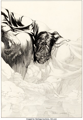 Bernie Wrightson Frankenstein Unpublished Chapter 11 Illustration Original  Art 1976 by Bernie Wrightson on artnet