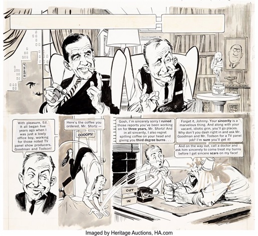 モート・ドラッカー 作品集「Mort Drucker」Running Press Mort Drucker MAD 62 Story Page 1 Original Art EC Publ., 1961 by