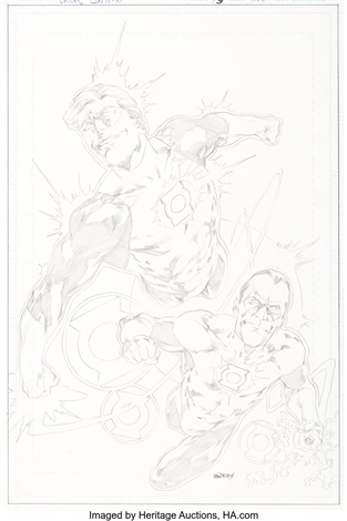 Ivan Reis Green Lantern 33 Cover Original Art DC, 2008 by Ivan Reis on