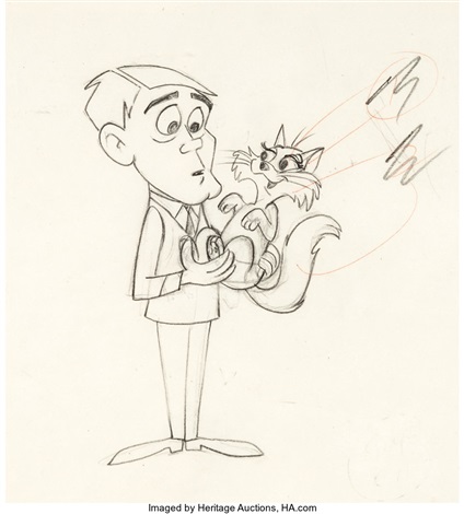 Bewitched Opening Animation Sequence Drawing Hanna-Barbera, 1964 by  Hanna-Barbera Studios on artnet