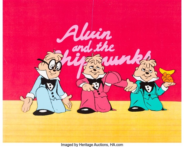 Alvin and the Chipmunks Simon, Alvin and Theodore Production Cel Ruby