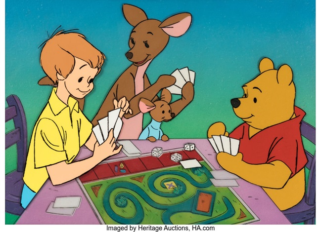 Winnie the Pooh with Christopher Robin Kanga and Roo Production
